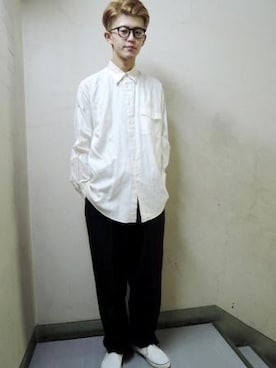 「GIORGIO ARMANI」｜「アイテム（ジャケット/アウター）」を使った、DEWさん（メンズ・180cm）の冬コーディネート