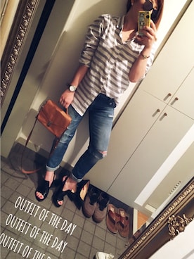 「TODAYFUL（トゥデイフル）のアイテム（ヘアゴム）」を使った、ERIKAさん（レディース・164cm）の春コーディネート