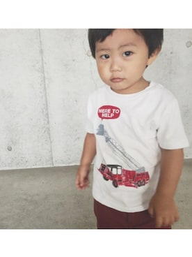 「ドラフトGAP」｜「アイテム（その他）」を使った、ERIKAさん（キッズ・90cm）の夏コーディネート