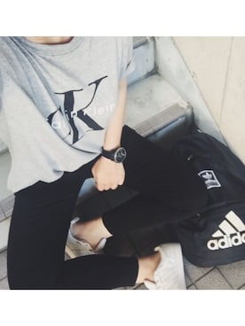 「Calvin Klein PLATINUM(Calvin Klein PLATINUM)」｜ERIKAさん（レディース・164cm）の夏コーディネート
