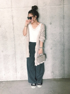 「アイテム（ピアス（両耳用））」を使った、ERIKAさん（レディース・164cm・30代）の秋コーディネート