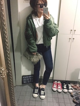 「アイテム（ピアス（両耳用））」を使った、ERIKAさん（レディース・164cm・30代）の秋コーディネート