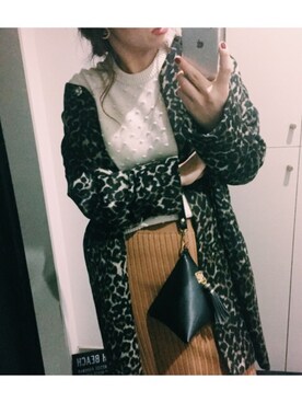 「コクーンコート」｜「アイテム（その他）」を使った、ERIKAさん（レディース・164cm）の秋コーディネート