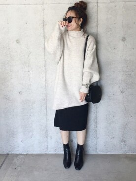 「アイテム（ピアス（両耳用））」を使った、ERIKAさん（レディース・164cm・30代）の秋コーディネート