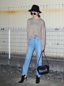 「EMODA」｜「アイテム（ブーティ）」を使った、rittann4_8さん（レディース・163cm）の冬コーディネート