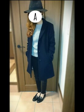 「タッセルシューズ」｜「アイテム（ジャケット/アウター）」を使った、ayaさん（レディース・152cm）の秋コーディネート