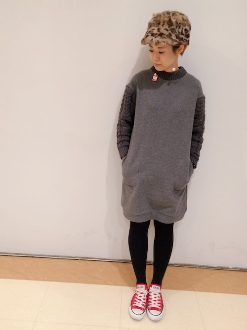 DotStripesCHILD WOMAN.atelier24̃Xj[J[uALL STAR OXiCONVERSEbRo[XjvgR[fBl[g