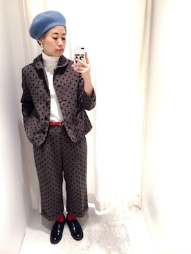 「Yves Saint Laurent（イヴサンローラン）のアイテム」を使った、24さん（レディース・160cm）の秋コーディネート