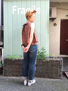 「Dot＆Stripes CHILD WOMAN（ドットアンドストライプス　チャイルドウーマン）のアイテム（パンプス）」を使った、24さん（レディース・160cm）の春コーディネート