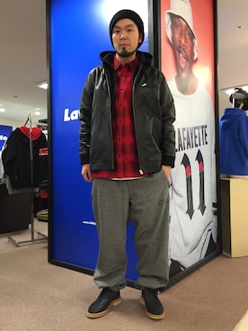 「Lafayette（ラファイエット）のアイテム（ブルゾン）」を使った、Yoji Kurataさん（メンズ・177cm）の秋コーディネート