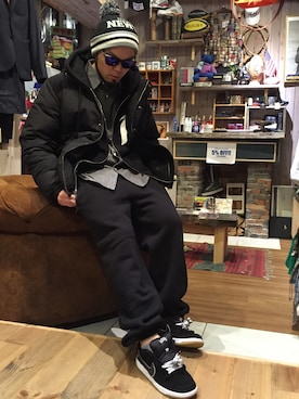 「INTERBREED」｜「アイテム（ジャケット/アウター）」を使った、Yoji Kurataさん（メンズ・177cm）の冬コーディネート