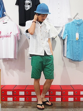 「レザーアクセサリー」｜Reggieさん（メンズ・172cm）の夏コーディネート