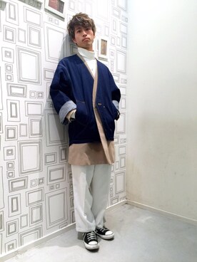 「WhoWhat（フーワット）のアイテム（デニムジャケット）」を使った、アさひさん（メンズ・172cm）の秋コーディネート