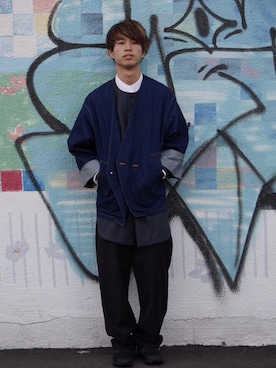 「WhoWhat（フーワット）のアイテム（デニムジャケット）」を使った、アさひさん（メンズ・172cm）の冬コーディネート