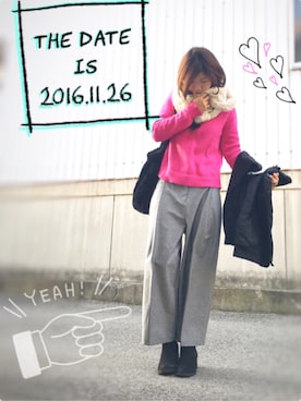 「ライブ」｜「アイテム（スタジャン）」を使った、Eiさん（レディース・160cm）の秋コーディネート