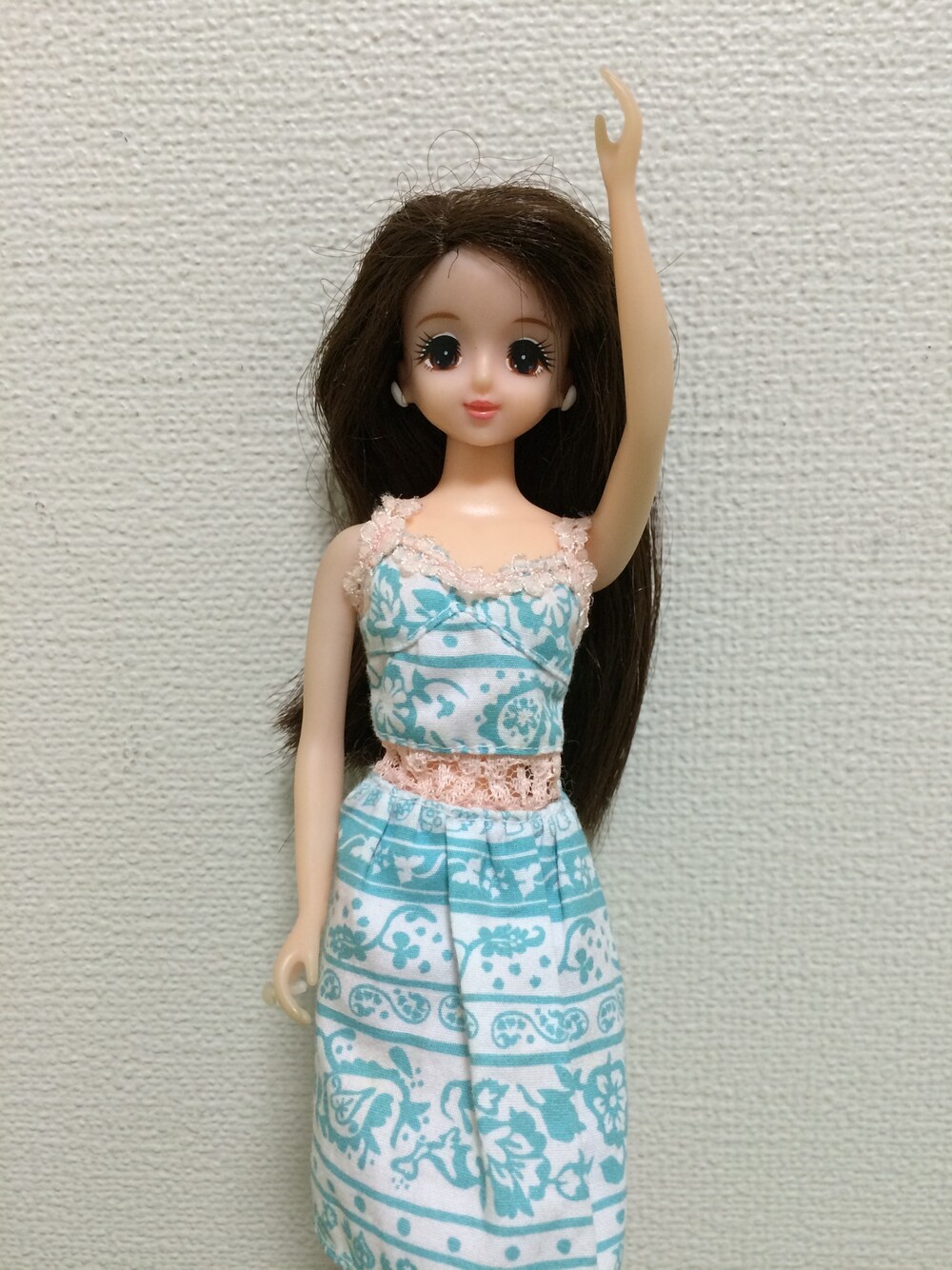「ティス、ワンピース」｜「トイザらスのアイテム（シャツワンピース、ブルー系）」を使った、haradaさん（キッズ・270cm）の秋コーディネートの1枚目の写真