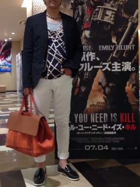 「NEIL BARRETT（ニールバレット）のアイテム（デニムパンツ）」を使った、SEI@ziさん（メンズ・170cm）の夏コーディネート
