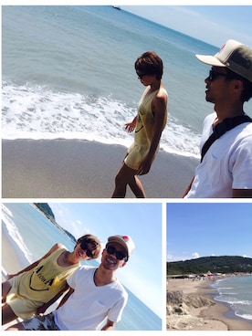 「Cher Shore（シェルショア）のアイテム」を使った、くぼたはるかさん（レディース・158cm）の夏コーディネート