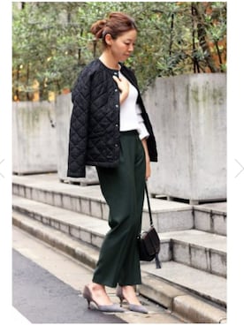 「LAVENHAM」｜「アイテム（ブルゾン）」を使った、buyer＊Miuさん（レディース・163cm）の夏コーディネート