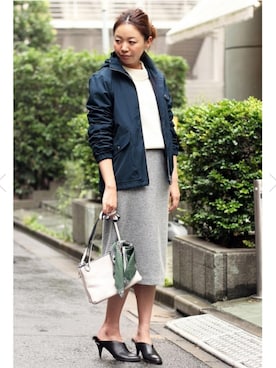「Spick & Span（スピックアンドスパン）のアイテム（ブルゾン）」を使った、buyer＊Miuさん（レディース・163cm）の秋コーディネート