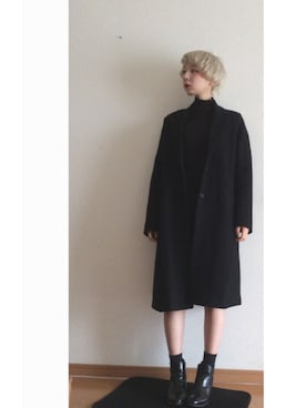 林﨑咲良さん(レディース・153cm)の冬コーディネート