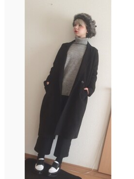 「Sabrina Martone（サブリナマルトーネ）のアイテム」を使った、林﨑咲良さん（レディース・153cm）の冬コーディネート