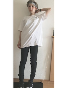 林﨑咲良さん（レディース・153cm）の夏コーディネート