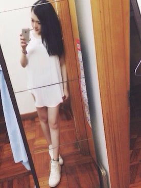 「alexanderwang（アレキサンダーワン）のアイテム（ワンピース/ドレス）」を使った、yuenyiiさん（レディース・175cm）の夏コーディネート
