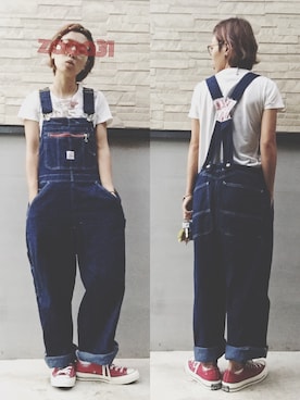 「POINTER（ポインター ）のアイテム」を使った、ザーサイさん（レディース・160cm）の夏コーディネート