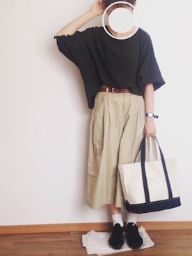 「バルーンスリーブ」｜miiさん（レディース・162cm）の夏コーディネート