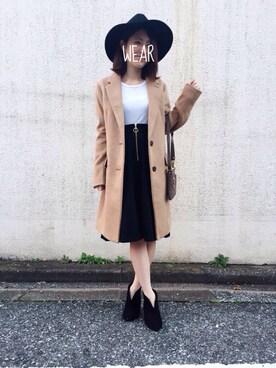 「MARC JACOBS（マークジェイコブス）のアイテム（ジャケット/アウター）」を使った、gudetamaさん（レディース・160cm）の冬コーディネート