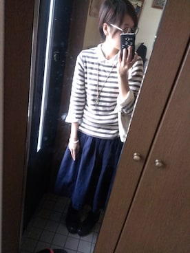 「ゆるく」｜まっちゃん。さん（レディース・167cm）の秋コーディネート