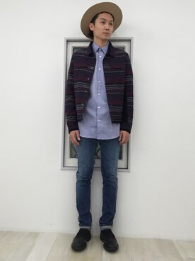 「FACTOTUM（ファクトタム）のアイテム（帽子）」を使った、FACTOTUM_Teraoさん（メンズ・176cm）の夏コーディネート