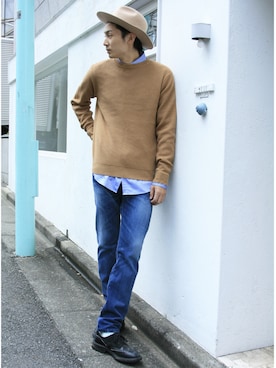 「FACTOTUM（ファクトタム）のアイテム（帽子）」を使った、FACTOTUM_Teraoさん（メンズ・176cm）の夏コーディネート