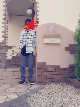 「裾シャツ」｜ひびきさん（メンズ・164cm）の秋コーディネート