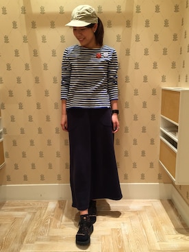 「スエット」｜Emika Abeさん（レディース・162cm）の春コーディネート