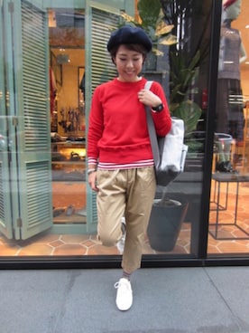 Emika Abeさん（レディース・162cm）の夏コーディネート