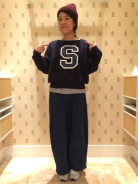 Emika Abeさん（レディース・162cm）の秋コーディネート