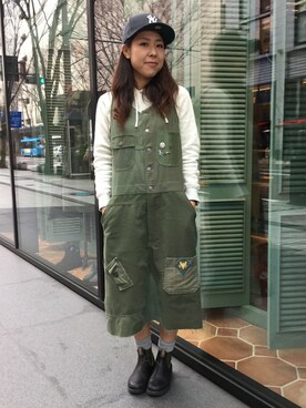 Emika Abeさん（レディース・162cm）の冬コーディネート