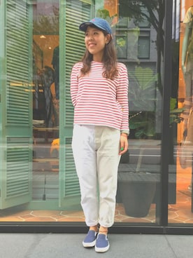 Emika Abeさん（レディース・162cm）の夏コーディネート