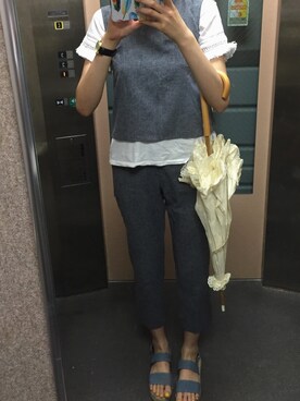 「DHOLIC（ディーホリック）のアイテム（その他）」を使った、𝒮さん（レディース・170cm）の夏コーディネート