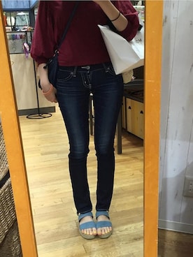 「アイテム（サンダル）」を使った、𝒮さん（レディース・170cm）の夏コーディネート