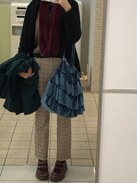 「Freesia（フリージア）のアイテム」を使った、𝒮さん（レディース・170cm）の秋コーディネート