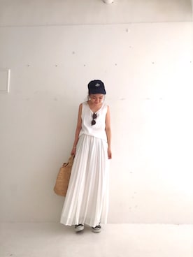 「アイテム（タンクトップ）」を使った、ERINA  TAMOTSUさん（レディース・153cm）の春コーディネート