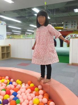「120㎝ワンピ」｜miin5さん（キッズ・110cm）の春コーディネート