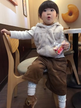 「Carter's（カーターズ）のアイテム（ジャケット/アウター）」を使った、ch yuさん（キッズ・90cm）の冬コーディネート