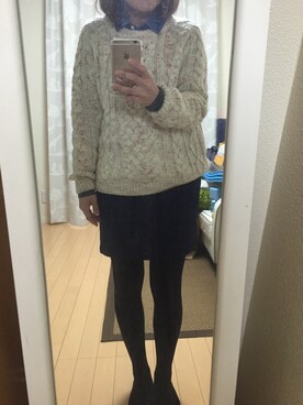 やまぢあゆみさん（レディース・153cm）の冬コーディネート