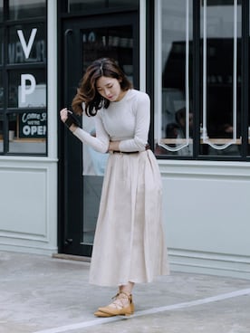 「CHARLES & KEITH（チャールズ & キース）のアイテム（その他）」を使った、CHARLES & KEITHさん（レディース・170cm）の夏コーディネート