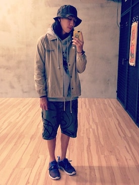 「STUSSY（ステューシー）のアイテム（その他）」を使った、咖哩さん（メンズ・175cm）の春コーディネート