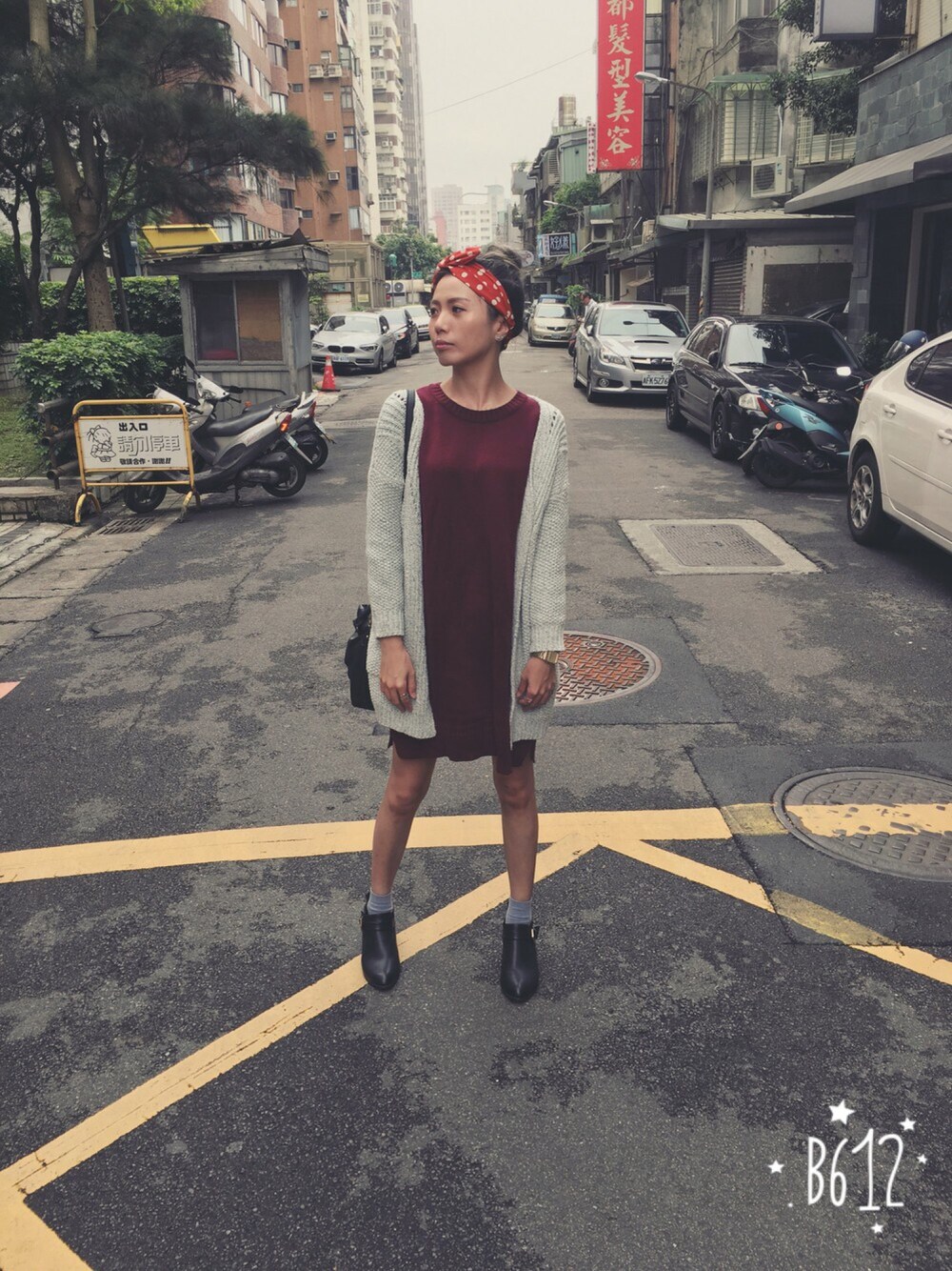 「Taiwan、TAIPEI、outfit、lookbook、dress、春コーデ」｜「66girlsのアイテム（ワンピース/ドレス、レッド系）」を使った、mirrorさん（レディース・165cm）の春コーディネートの1枚目の写真
